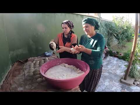 Ablamın Evine Tandır Ekmeği Biberli Ekmeği Yapımı Köy