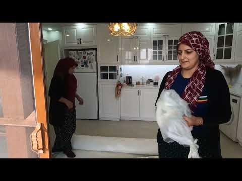 GELİN EVİ YENİ HALI YIKAMADAN GELDİ SICAK SOBALI KÖY EVİ