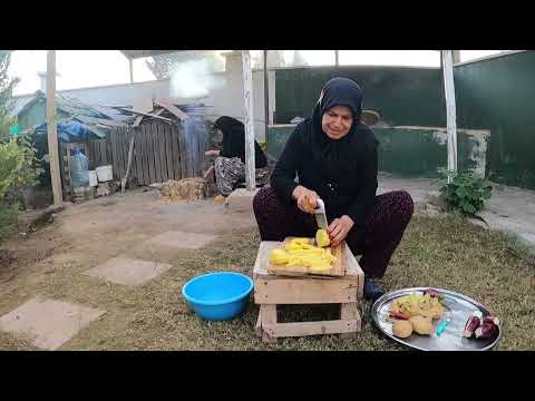 HALAMIN YAPTIĞI YENİ KÖY TANDIRINDA SABAH KAHVALTISI GELİN