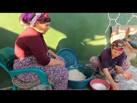 KÖYDE EFSANEVİ TANDIR EKMEK YAPIMI ANNEM VE HALAM EN