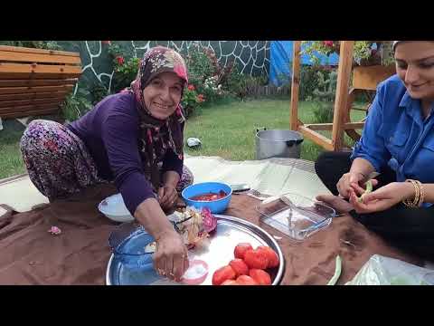 BÜYÜK 2 KAZAN TENCEREDE PİŞEN LEZZETLİ KÖY YEMEĞİ DEPREM