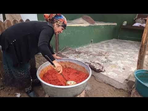 Yeni Kek Kalıbı Geldi 1 Kazan Salça Yapımı Yağmurlu Havada