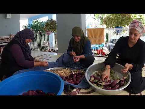 KÖYDE KIŞ İÇİN PATLICANI BİRDE BÖYLE DENEYİN BU LEZZETE