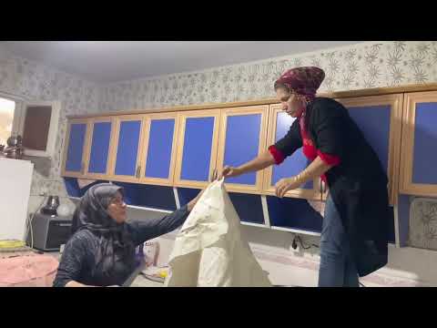 Annemin Köy Evi Mutfak Temizliği Şiddetli Yağmurda Sobalı