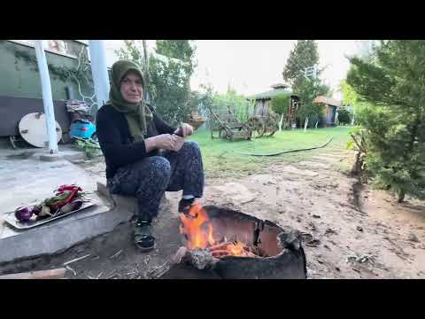 KÖYDE KIŞ AYI GELİN EVİ TEMİZLİĞİ ODUN ATEŞİNDE ÖĞLEN