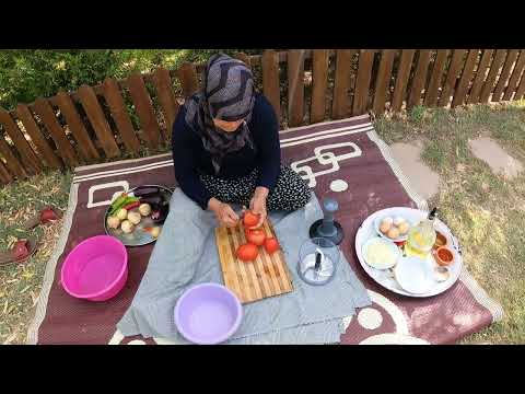 Köy Hayatı Odun Ateşinde Sabah Kahvaltısı Güzel Köy Evi