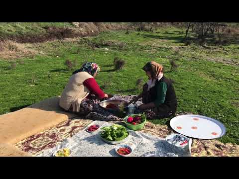 KÖY HAYATI BUGÜN DOĞADA AİLE BOYU KISIR YAPTIK ÖĞLEN YEMEĞİ