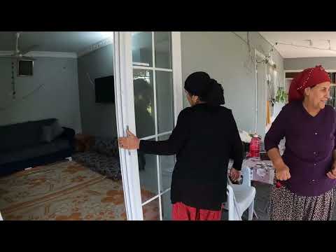 ANNEM KÖY EVİNE SOBA MIZI KURDUK YENİ HALI PERDELERİ SERDİK