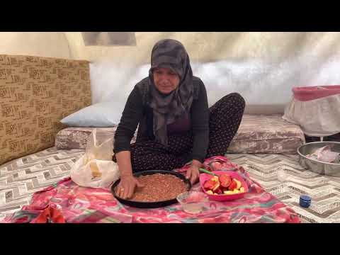 SOĞUK HAVADA SOBALI SICAK ÇADIR EVİ ÖĞLEN YEMEĞİ