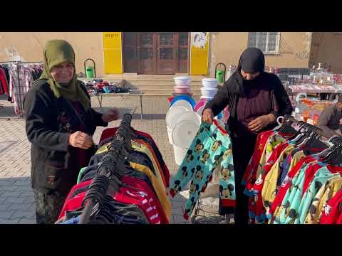 HALAM İLE ANNEM KÖY PAZARI ALIŞ VERİŞİ YENİ KÖY ŞALVARI