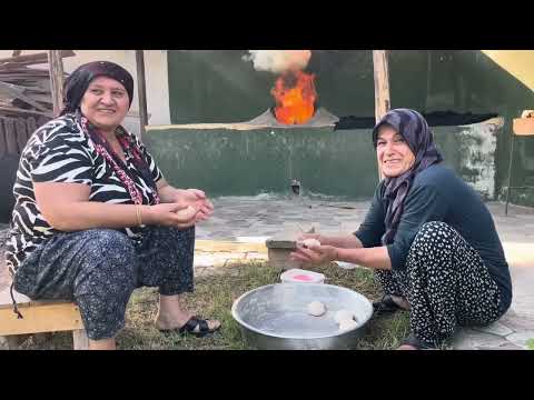 ALMANYA DAN TAKİPÇİMİZ HANIM TEYZE GELDİ TANDIRDA KÖY
