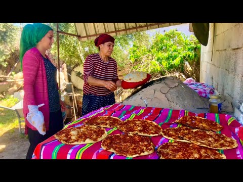 Yemek Tandır ekmek biberli ekmeği günlük vlog