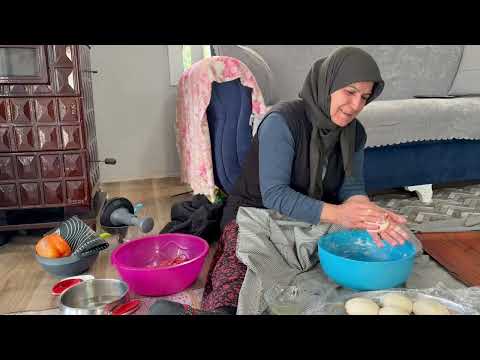 Köyde Ev Tandırında Etli Pide Yapımı Köy Yaşamı Flim