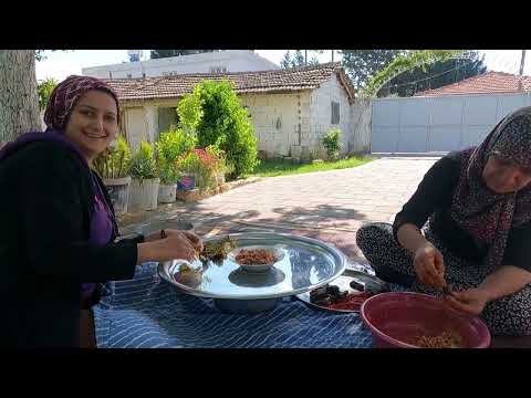 ABLAMIN EVİNDE DOLU DOLU İFTAR YEMEĞİ ETLİ LAHANA SARMASI