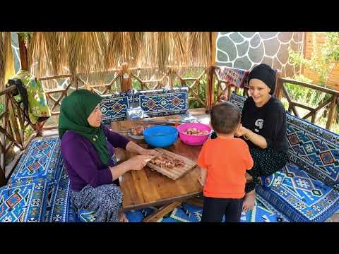 Köy Hayatı Şark Köşemizi Serdik Odun Ateşinde Kuzu Eti