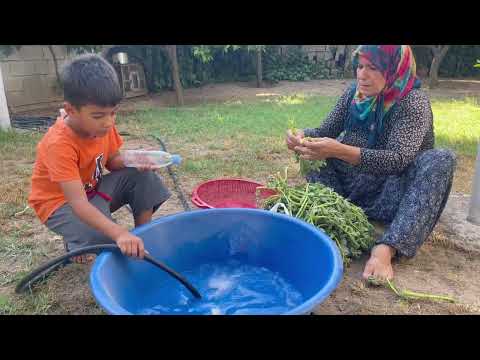 KÖY HAYATI ODUN ATEŞİNDE LEZZETLİ KÖY YEMEĞİ GÜZEL KÖY EVİ