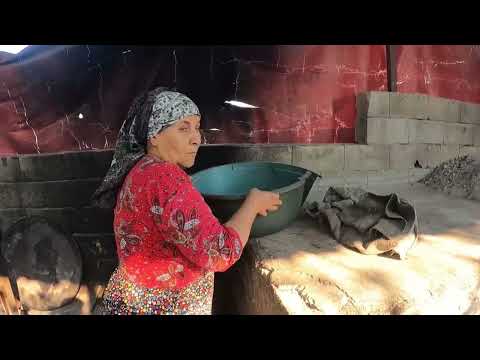 ODUN ATEŞİNDE TANDIR EKMEĞİ BİBERLİ EKMEK YAPIMI Halam ın