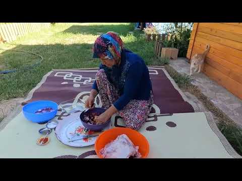 DEPREM SONRASI KÖY EVİ TEMİZLİĞİ ODUN ATEŞİ KUZU ETİ