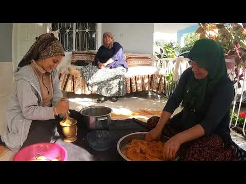 TEYZEM İLE DAYIM KÖY EVİMİZDE YEMEK DAVETİ ANNEM İLE TEYZEM