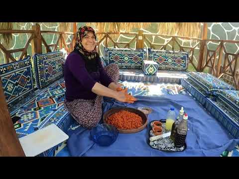 KÖY HAYATI İLK YAPRAK İLE KISIR YEMEĞİ KÖYDE YENİ YERİMİZ