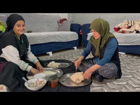 ODUN ATEŞİNDE SOĞANLI TAVUK YEMEĞİ ETLİ KURU FASÜLYE GELİN