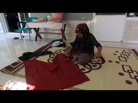 GELİN KAYINVALİDE KÖY EVİNE DÖNDÜ KÖY ŞALVARI DİKDİ ANNEM