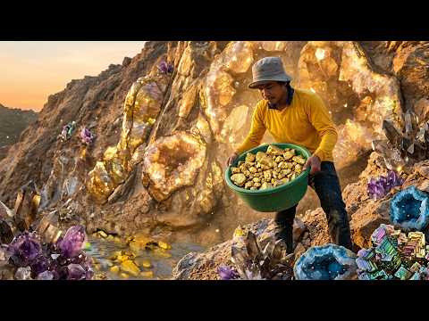 Wow Amazing mining gold nuggets digging gold nuggets at