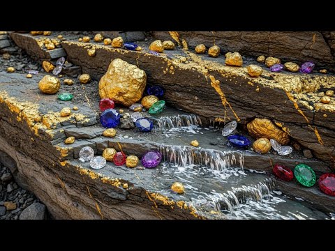 wow amazing Gold Nuggets Found Digging in the Dirt