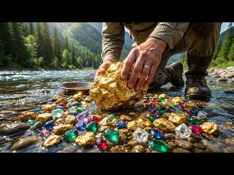 Wow unbelievable Million Year a go of gold nuggets and