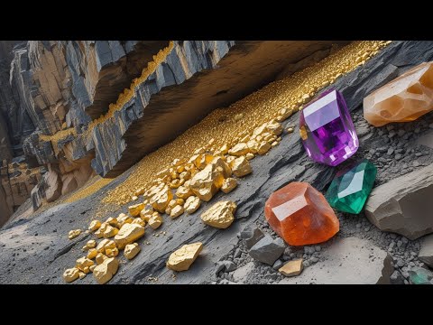 Gold and Crystals Flowing in a River See for Yourself