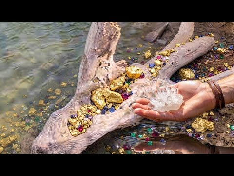 Wow Amazing we finding gold nuggets and gemstones at