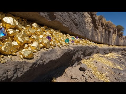 Oh wow that s awesome digging gold nuggets at mountain