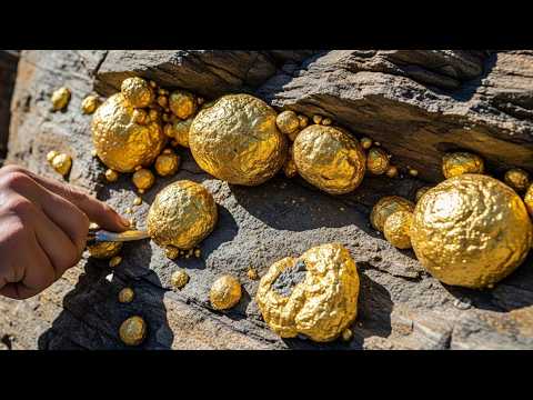 I Found a GOLD MINE in a River Real Gold Nuggets and Gems