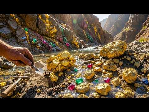 Wow Amazing Mining Spot Yields Incredible Gold and Gemstone
