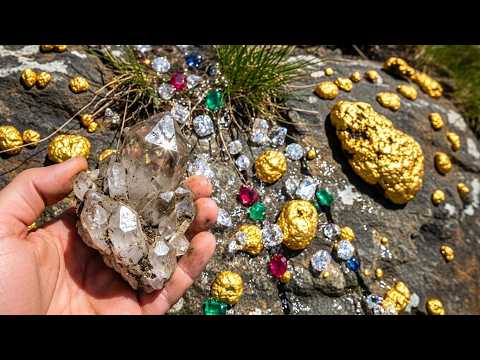 we finding gold nuggets and gemstones at riverbed