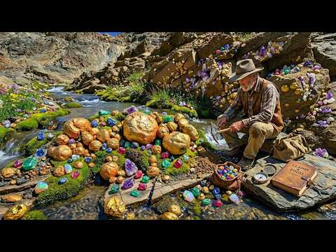 The Ultimate Treasure Rock Extracting Gold and Gems by Hand