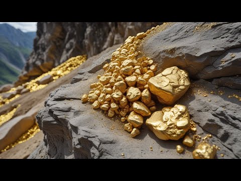 wow digging gold treasure at mountain