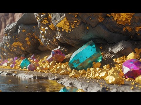 Wow digging gold at mountain near river