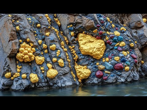 Raw Gold Nuggets Found in Rocky Mountain Veins