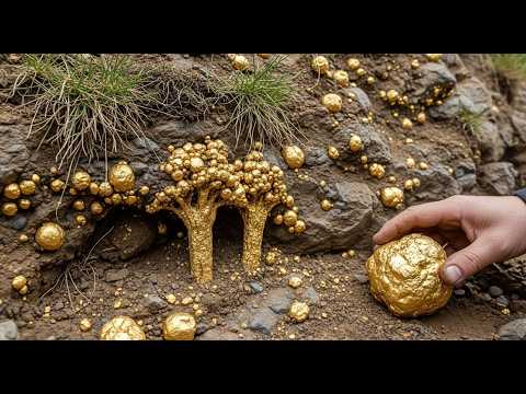 Wow amazing gold I Found gold Treasure Hunt at mountain