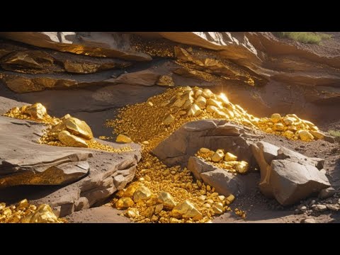 Wow amazing digging gold at mountain