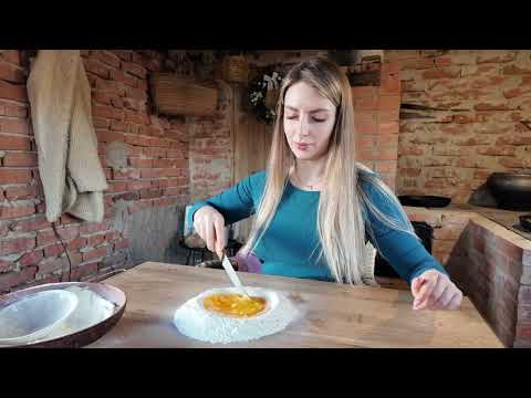 Cooking Italian Lasagna Recipe Simple Village Life ASMR
