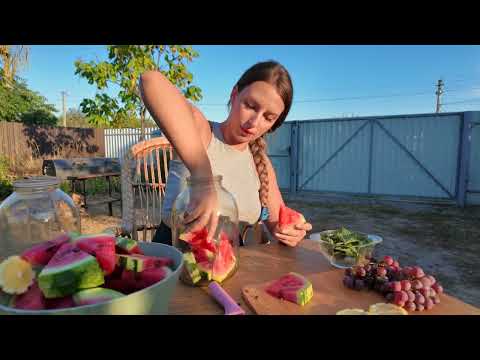 Village Girl Cooks Juicy Watermelons Recipe Relaxing