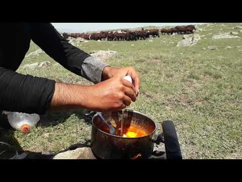 Yaylada menemen yaptım