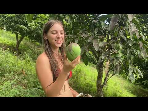 Off Grid Morning Routine Swimming and Foraging for Tropical