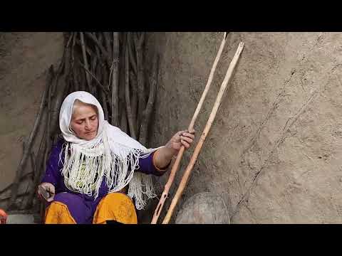 Using a village oven to cook kebab rolls and bread