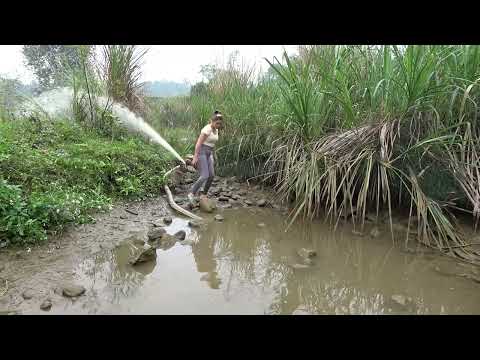 Full Video Survival skill How to catch fish with a pump