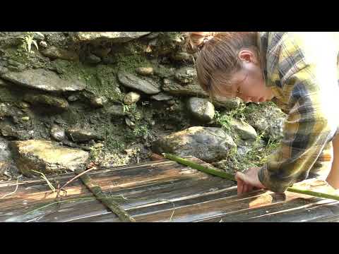 Full Video fishing techniques building a stream fish trap