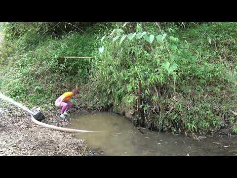 Amazing Fishing FISHING with Pump Catching Many Fish Girl