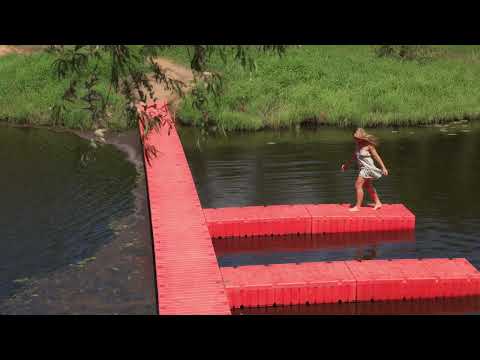 Swimming in the Volga River Peaceful Nature Walk